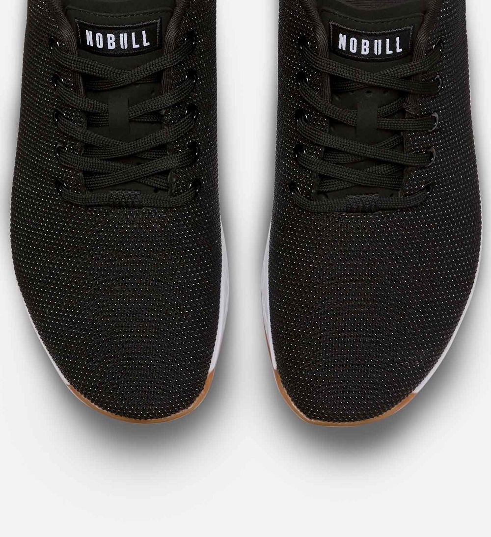 Men NOBULL Gum OUTWORK Training Shoes Black White Gum | KZQNY-9084