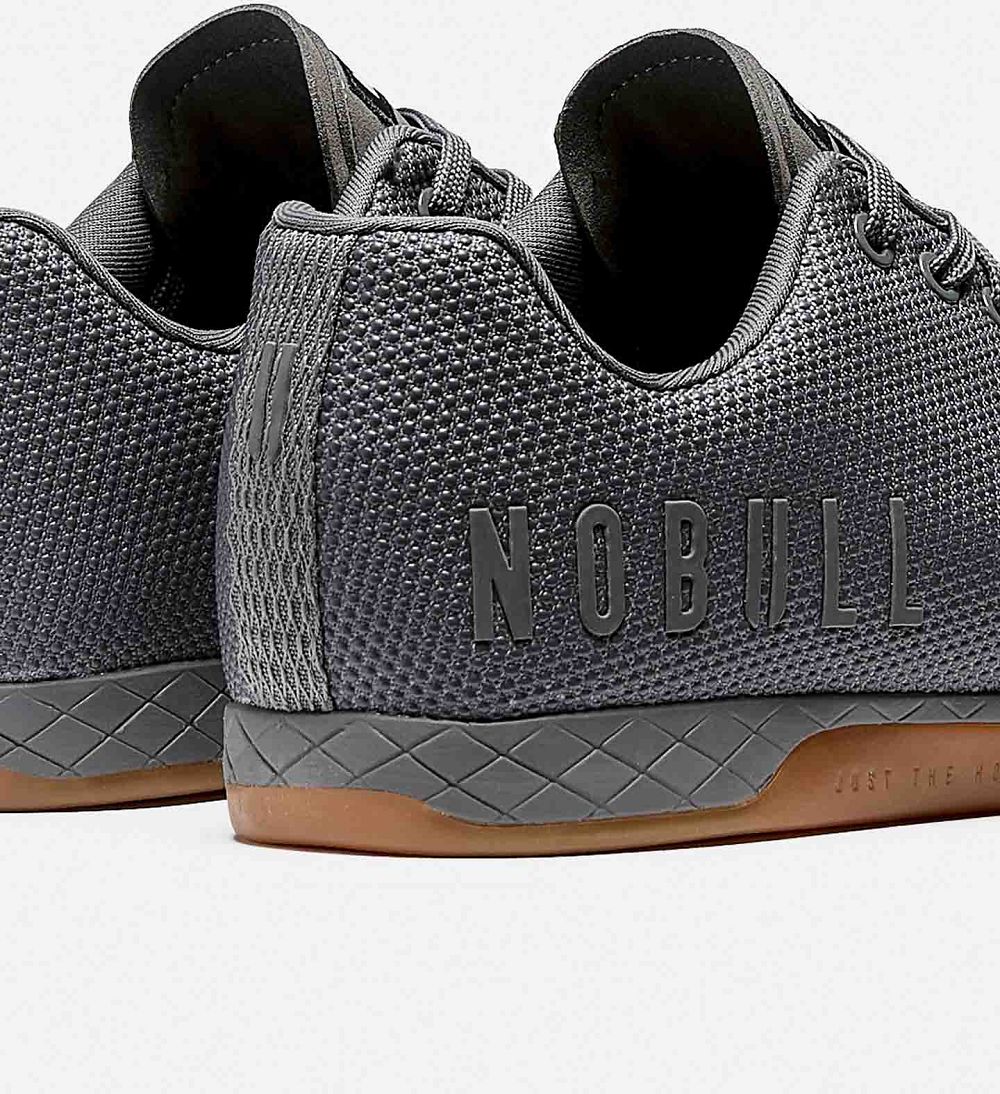 Men NOBULL Gum OUTWORK Training Shoes Dark Grey Gum | EWHMD-5084