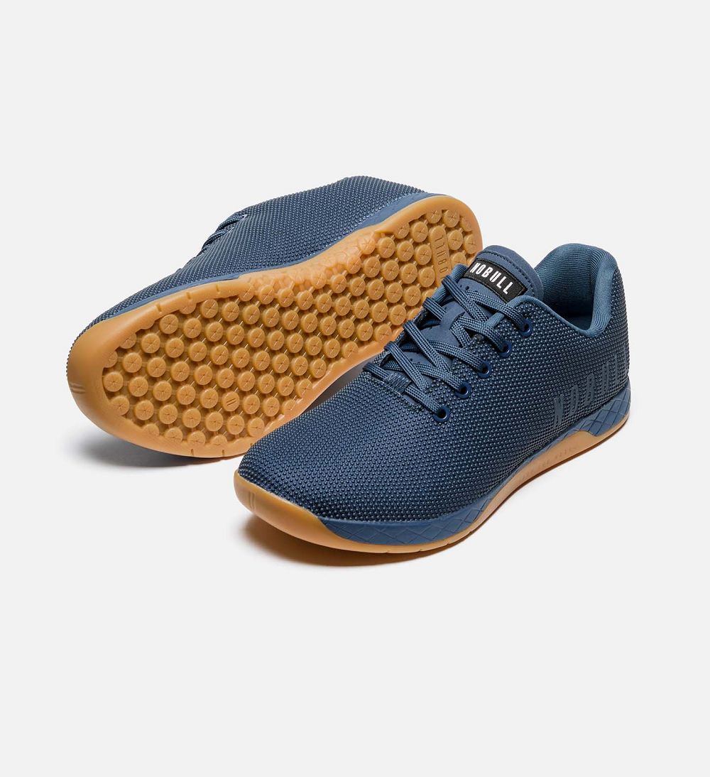 Men NOBULL Gum OUTWORK Training Shoes Navy Gum | QBIJO-2067