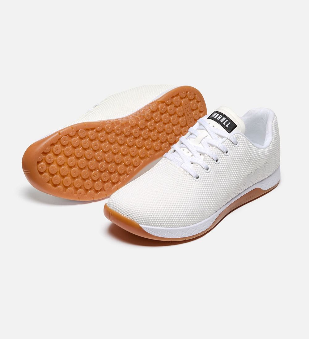 Men NOBULL Gum OUTWORK Training Shoes White Gum | KHCYX-2980