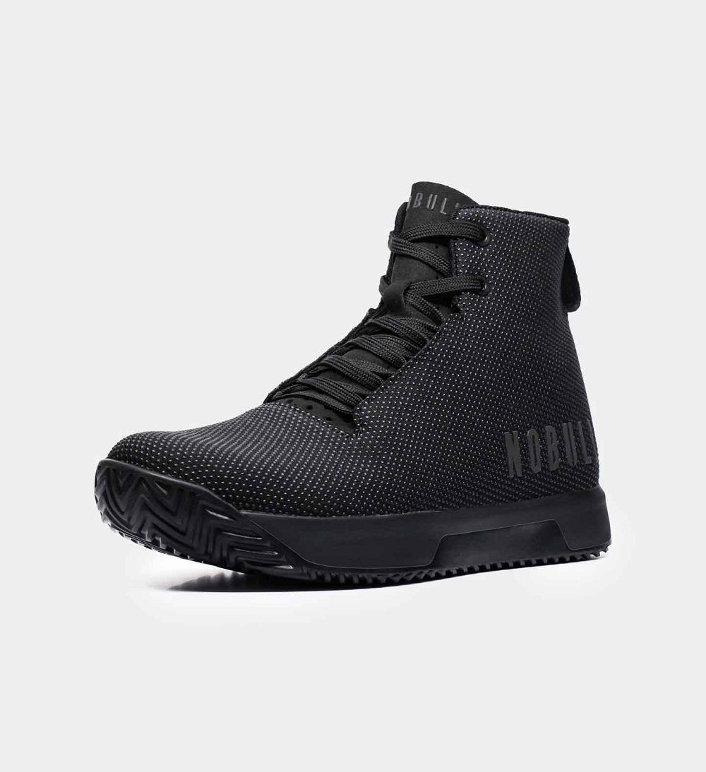 Men NOBULL High-Top IMPACT Training Shoes Black | HSZLY-1548