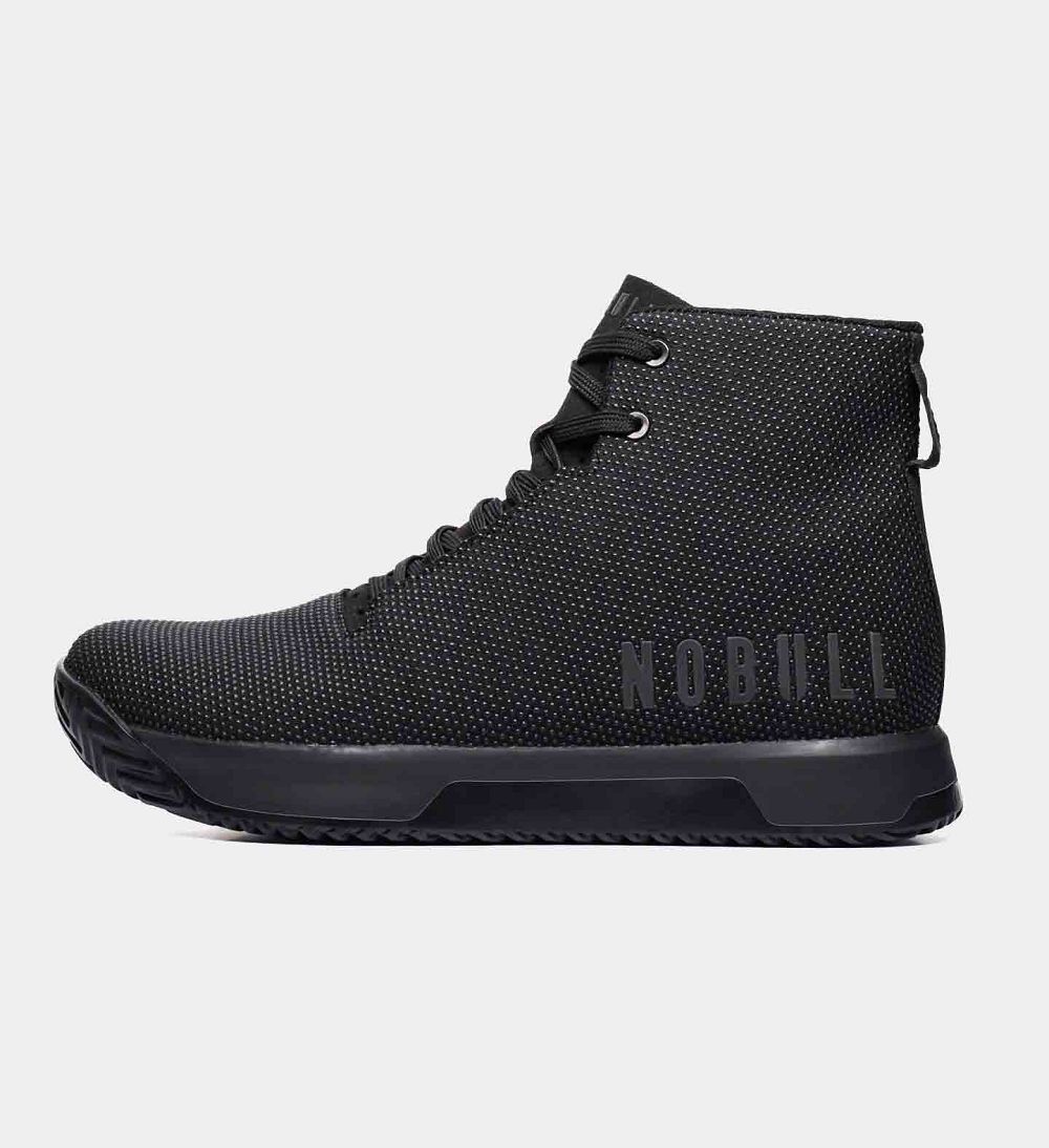 Men NOBULL High-Top IMPACT Training Shoes Black | HSZLY-1548