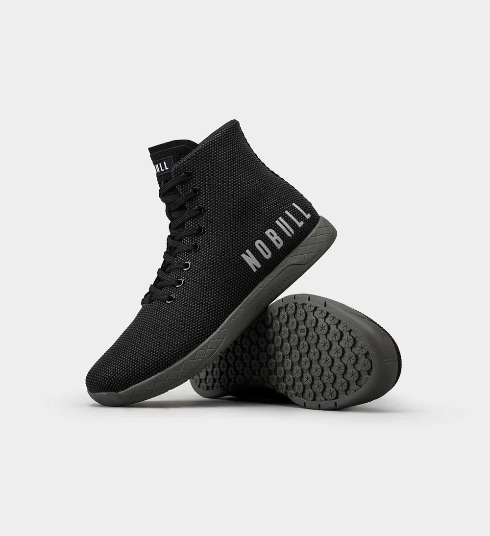 Men NOBULL High-Top OUTWORK Training Shoes Black Ivy | KQRCV-8951