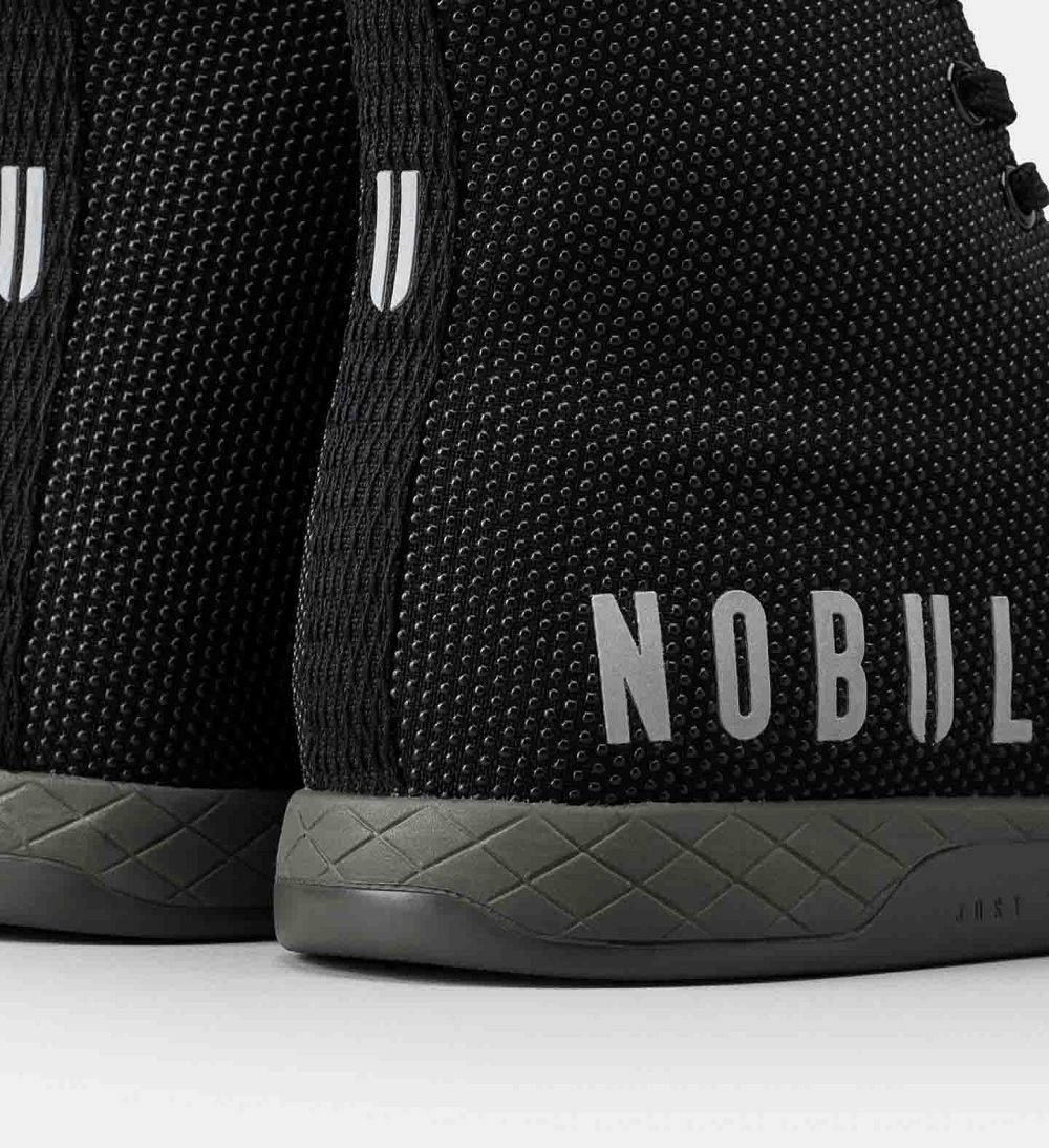 Men NOBULL High-Top OUTWORK Training Shoes Black Ivy | KQRCV-8951