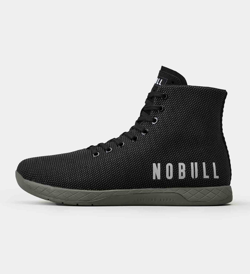 Men NOBULL High-Top OUTWORK Training Shoes Black Ivy | KQRCV-8951