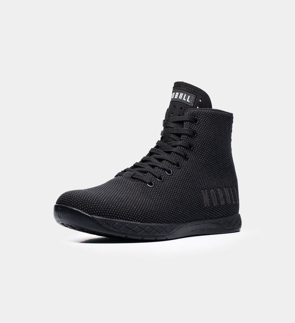 Men NOBULL High-Top OUTWORK Training Shoes Black | UKGBH-1976