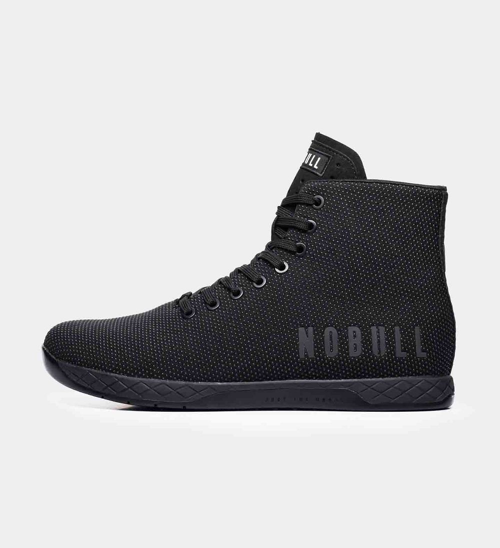 Men NOBULL High-Top OUTWORK Training Shoes Black | UKGBH-1976