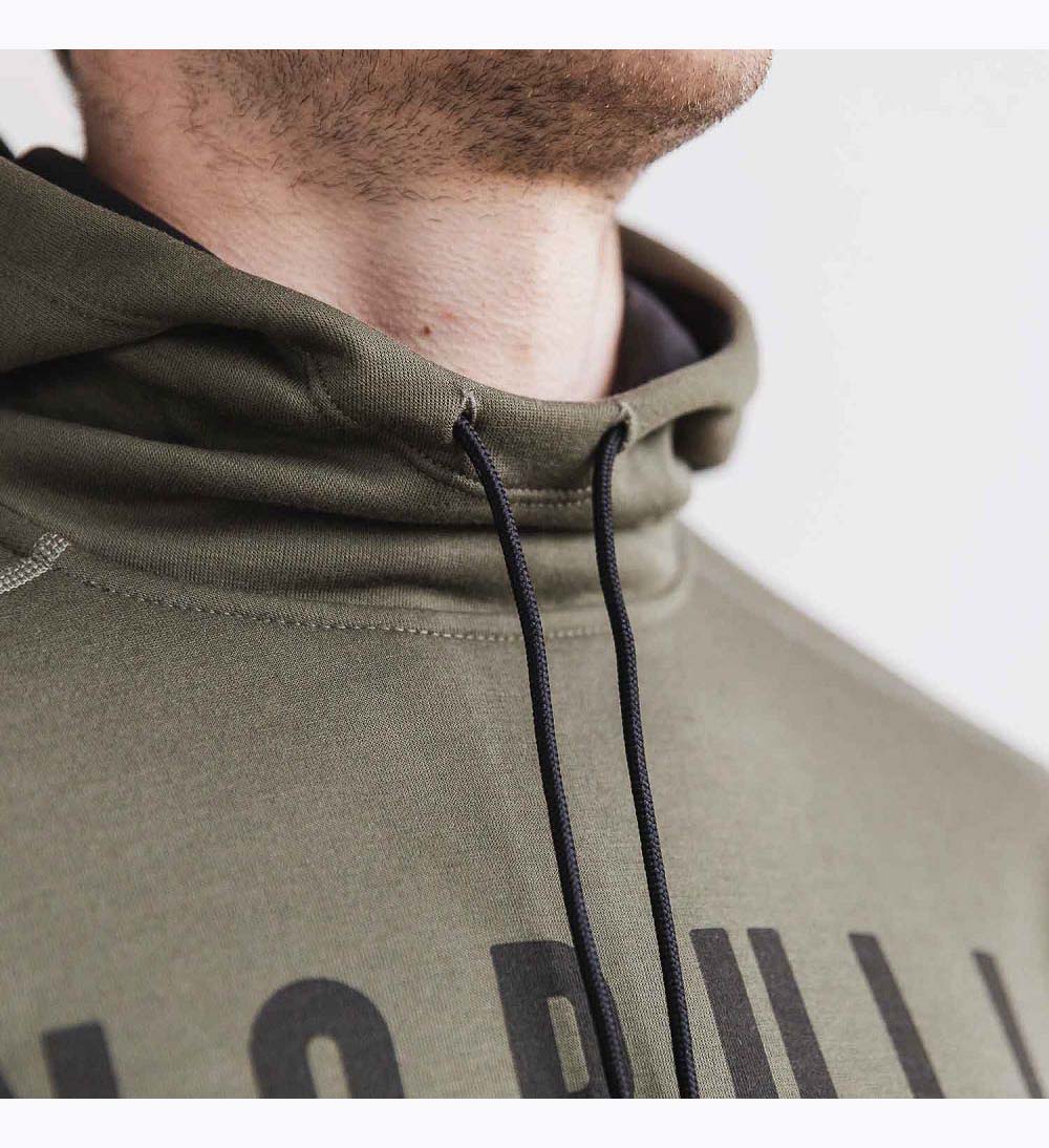 Men NOBULL Hoodie Army Green | EGCKV-3127