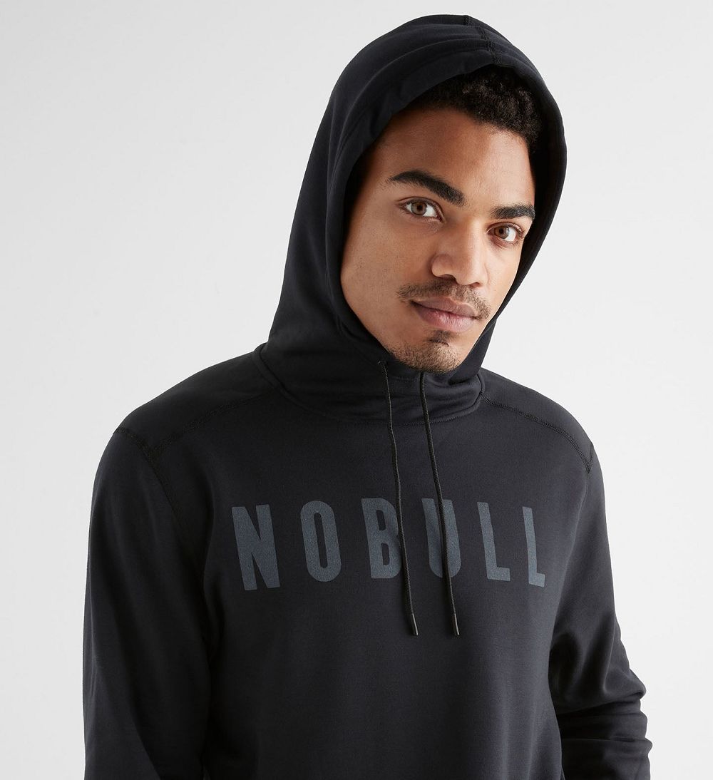 Men NOBULL Hoodie Black | ESNJO-1672