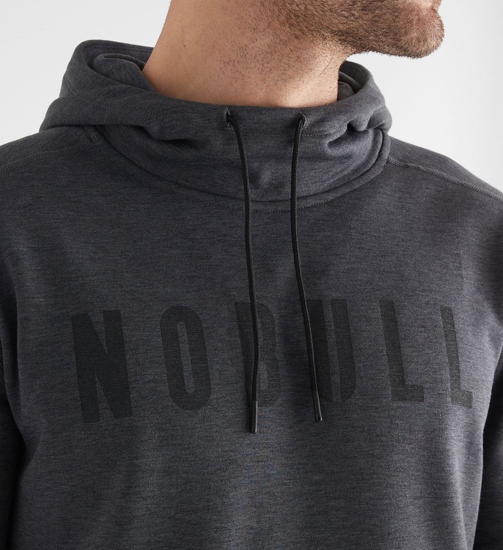 Men NOBULL Hoodie Charcoal | JXSNO-2653