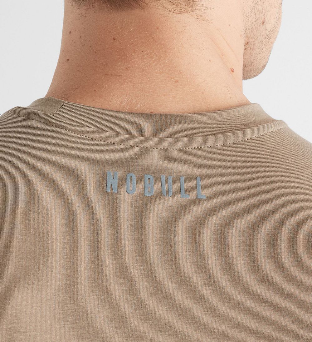 Men NOBULL Horns T-Shirt Mint | PZKHY-6174