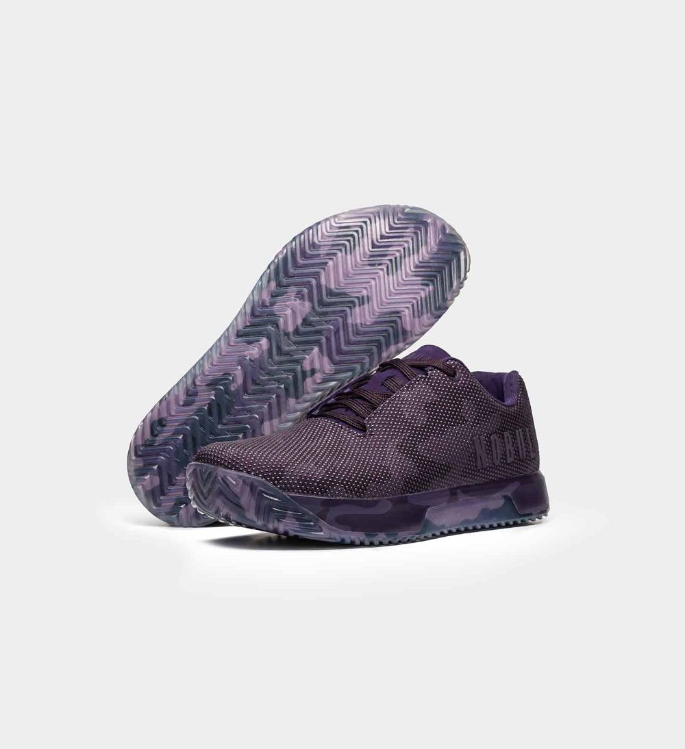 Men NOBULL IMPACT Training Shoes Dark Purple Camo | HEDGR-3675