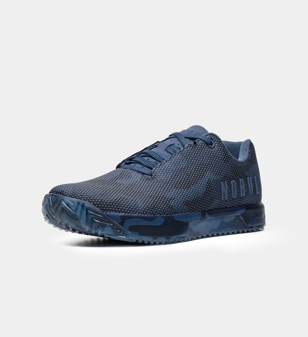 Men NOBULL IMPACT Training Shoes Navy Camo | ERZTI-2817