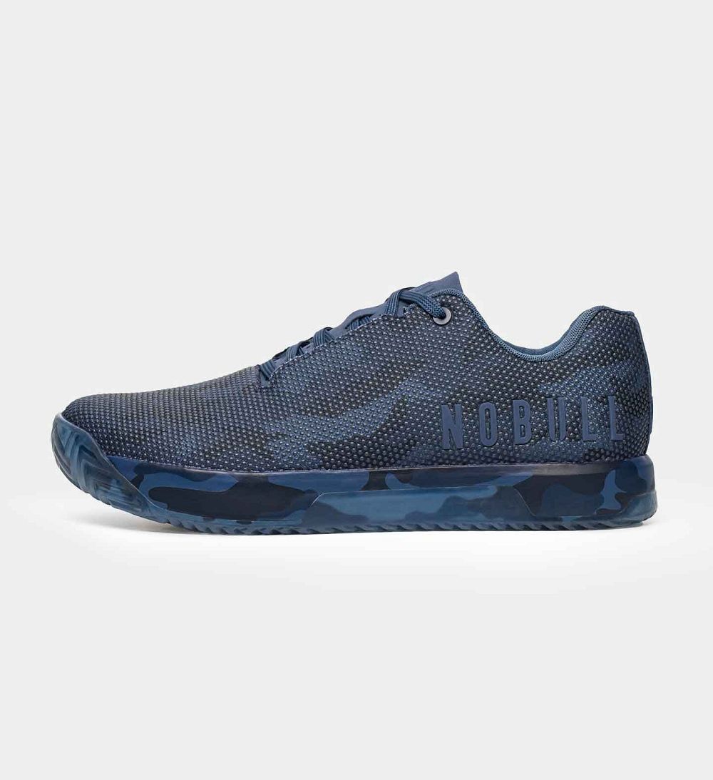 Men NOBULL IMPACT Training Shoes Navy Camo | ERZTI-2817