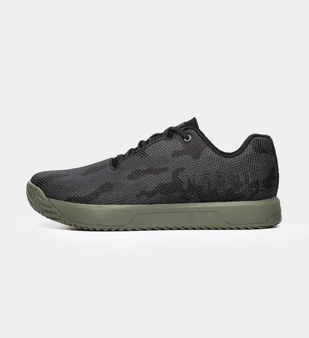 Men NOBULL IMPACT Training Shoes Night Camo Ivy | CUGOF-7528