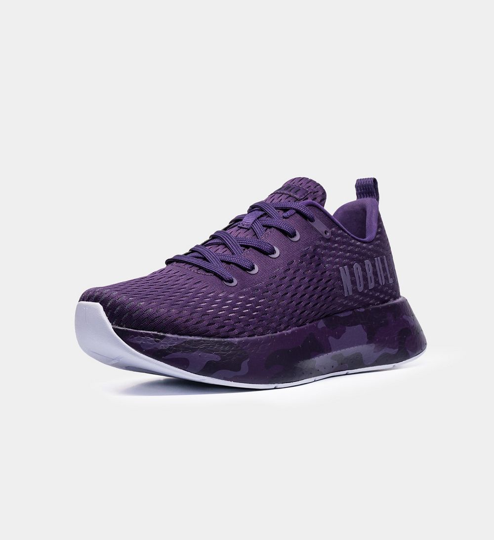 Men NOBULL JOURNEY Running Shoes Dark Purple Camo | QEPUC-2569