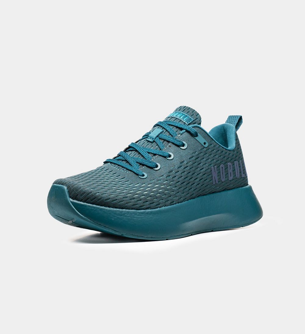 Men NOBULL JOURNEY Running Shoes Deep Teal Rainbow | OYWXN-9816