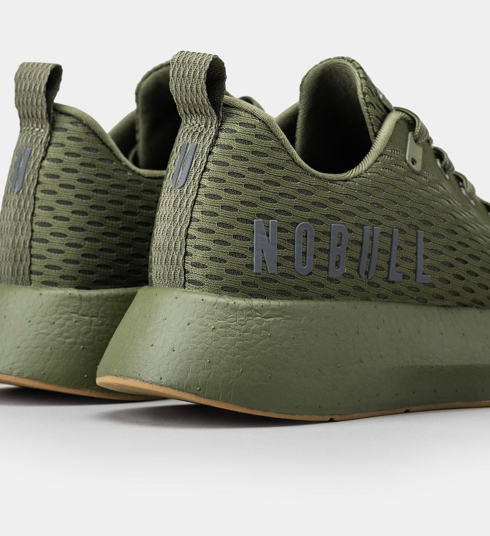 Men NOBULL JOURNEY Running Shoes Green | UGLTE-5169