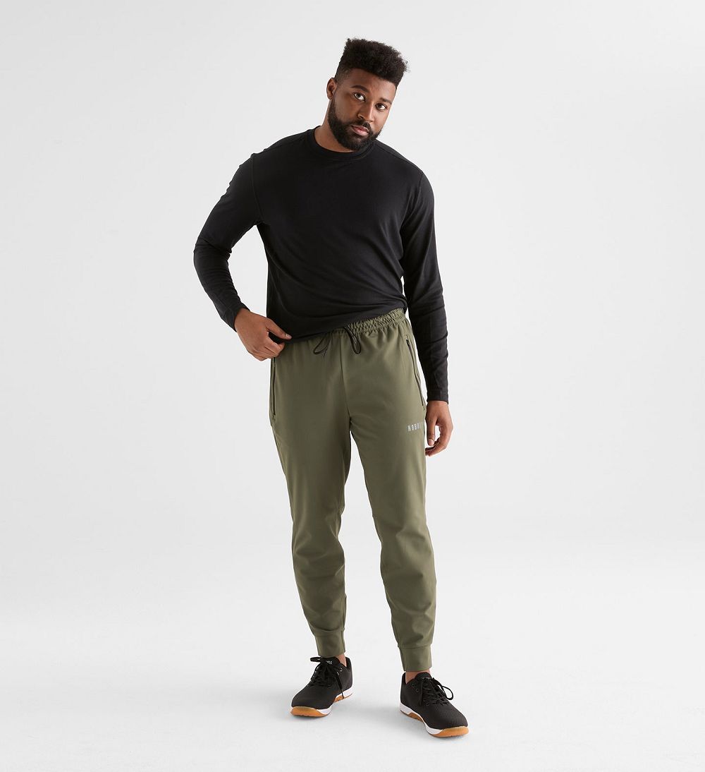 Men NOBULL Jogger Pants Army Green | PAYBL-7536