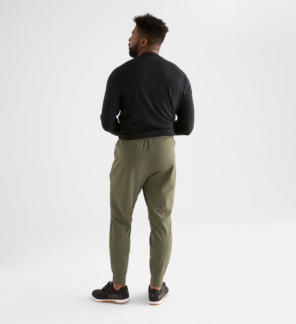 Men NOBULL Jogger Pants Army Green | PAYBL-7536