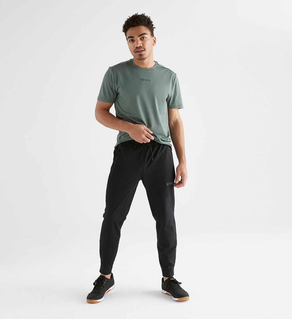 Men NOBULL Jogger Pants Black | MVKZE-2730