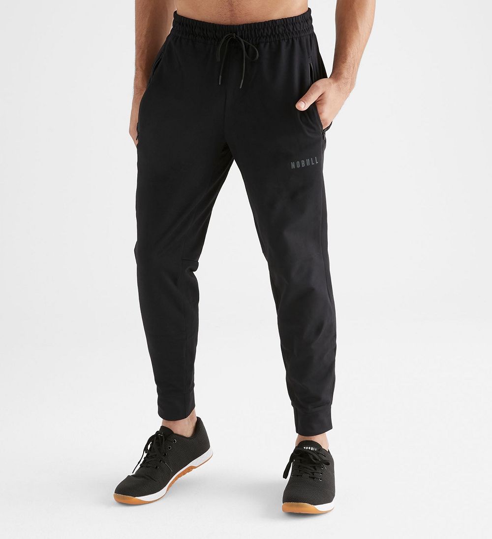 Men NOBULL Jogger Pants Black | MVKZE-2730