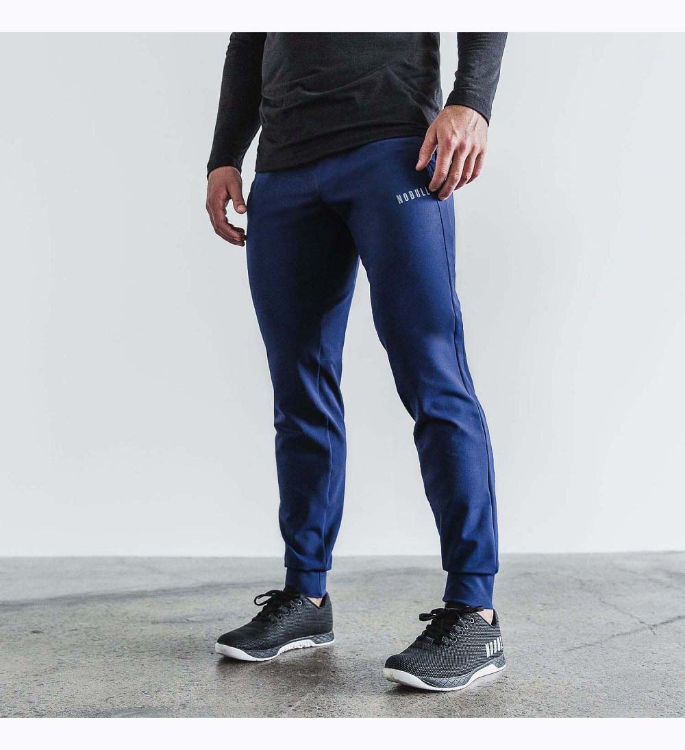 Men NOBULL Jogger Pants Deep Navy | LVHCO-3529