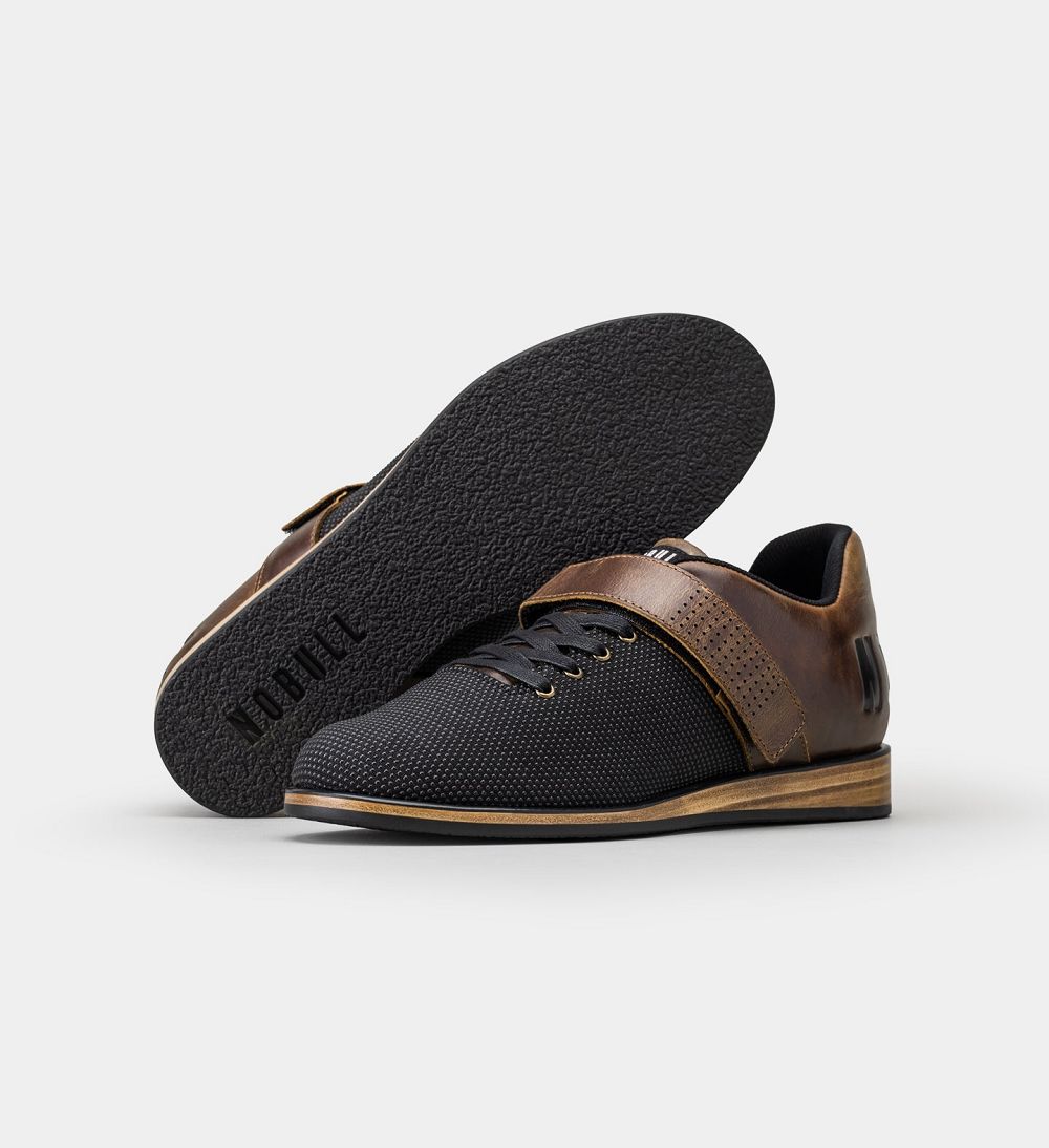 Men NOBULL Lifters Shoes Coffee | DNYEV-2371