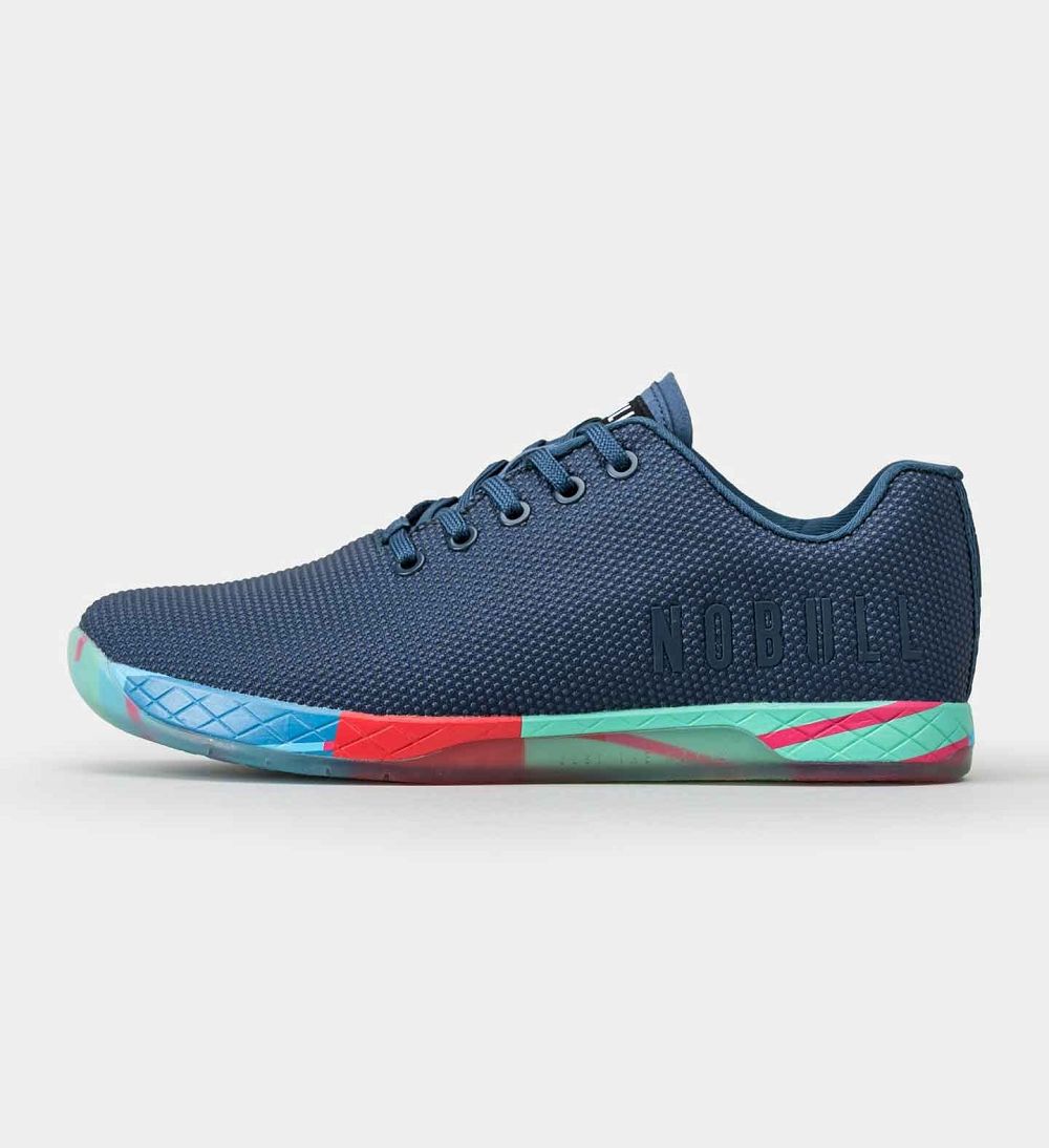 Men NOBULL Lightning OUTWORK Training Shoes Navy Lightning | KLPNQ-7492