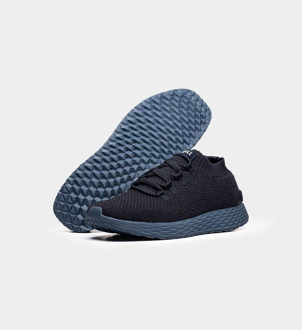 Men NOBULL Merino Wool ASPIRE Running Shoes Navy Slate | BHEOP-9514