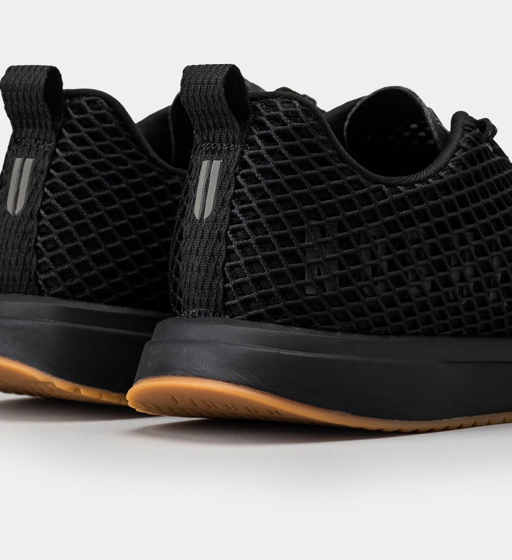 Men NOBULL Mesh Running Shoes Black Gum | MVDEO-4690