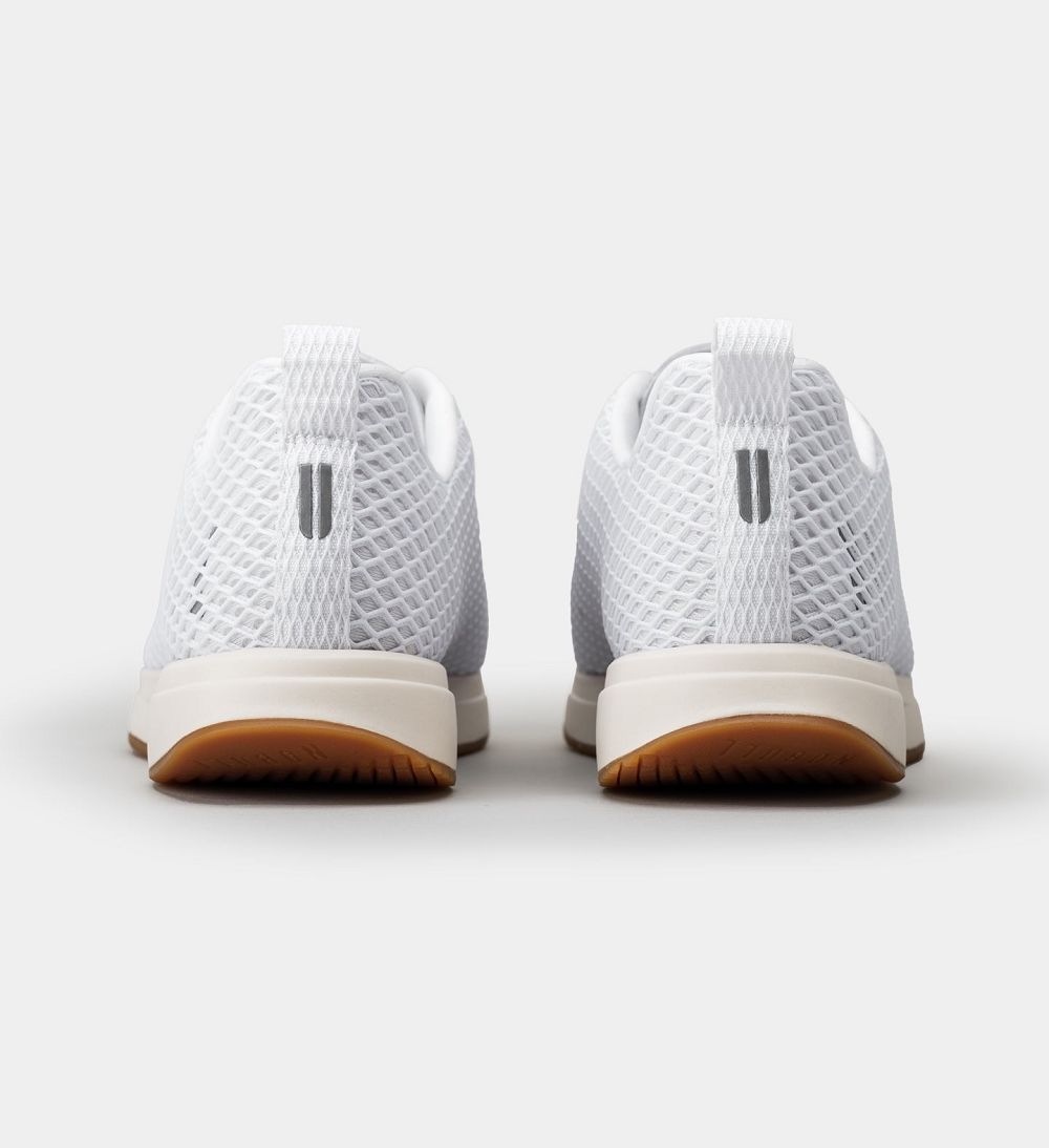 Men NOBULL Mesh Running Shoes White Ivory | ZRGTV-8975