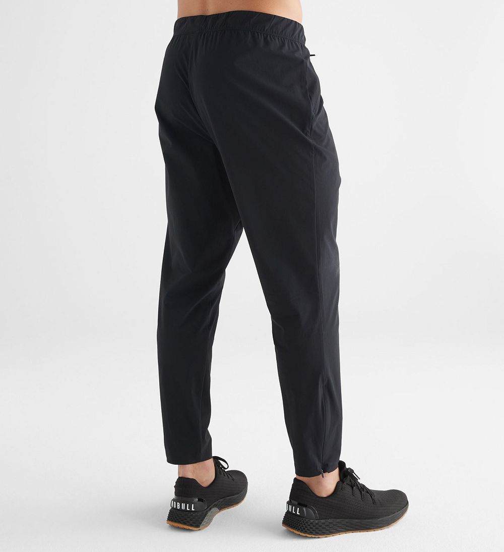 Men NOBULL Micro Ripstop Track Pants Black | IFACE-1375