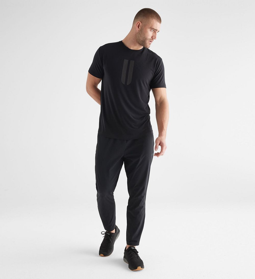 Men NOBULL Micro Ripstop Track Pants Black | IFACE-1375