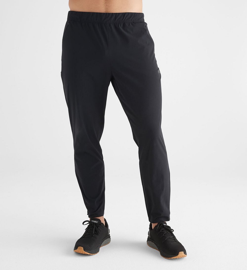 Men NOBULL Micro Ripstop Track Pants Black | IFACE-1375