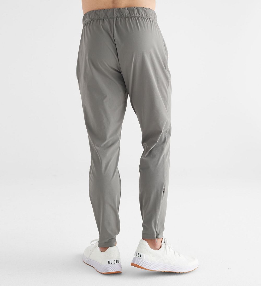 Men NOBULL Micro Ripstop Track Pants Dark Grey | AIYKE-8392