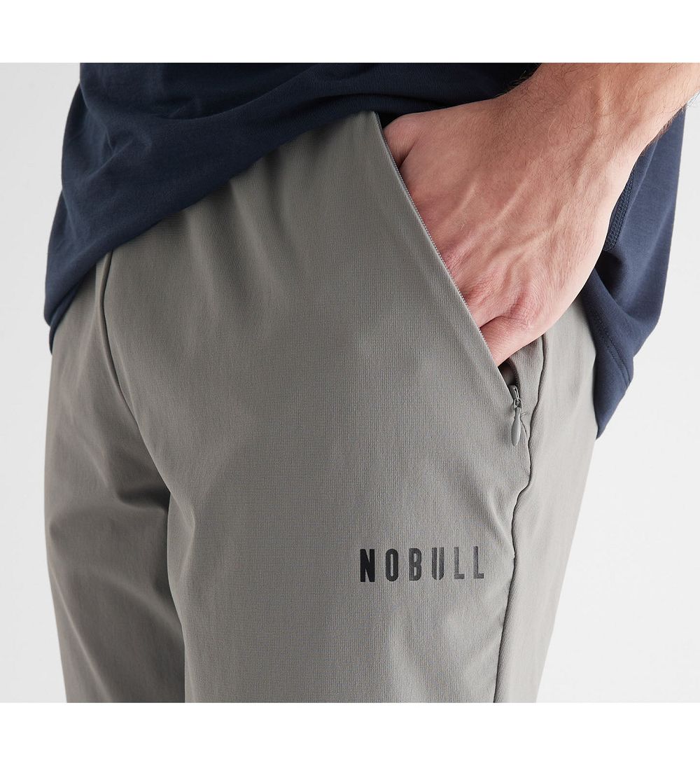 Men NOBULL Micro Ripstop Track Pants Dark Grey | AIYKE-8392