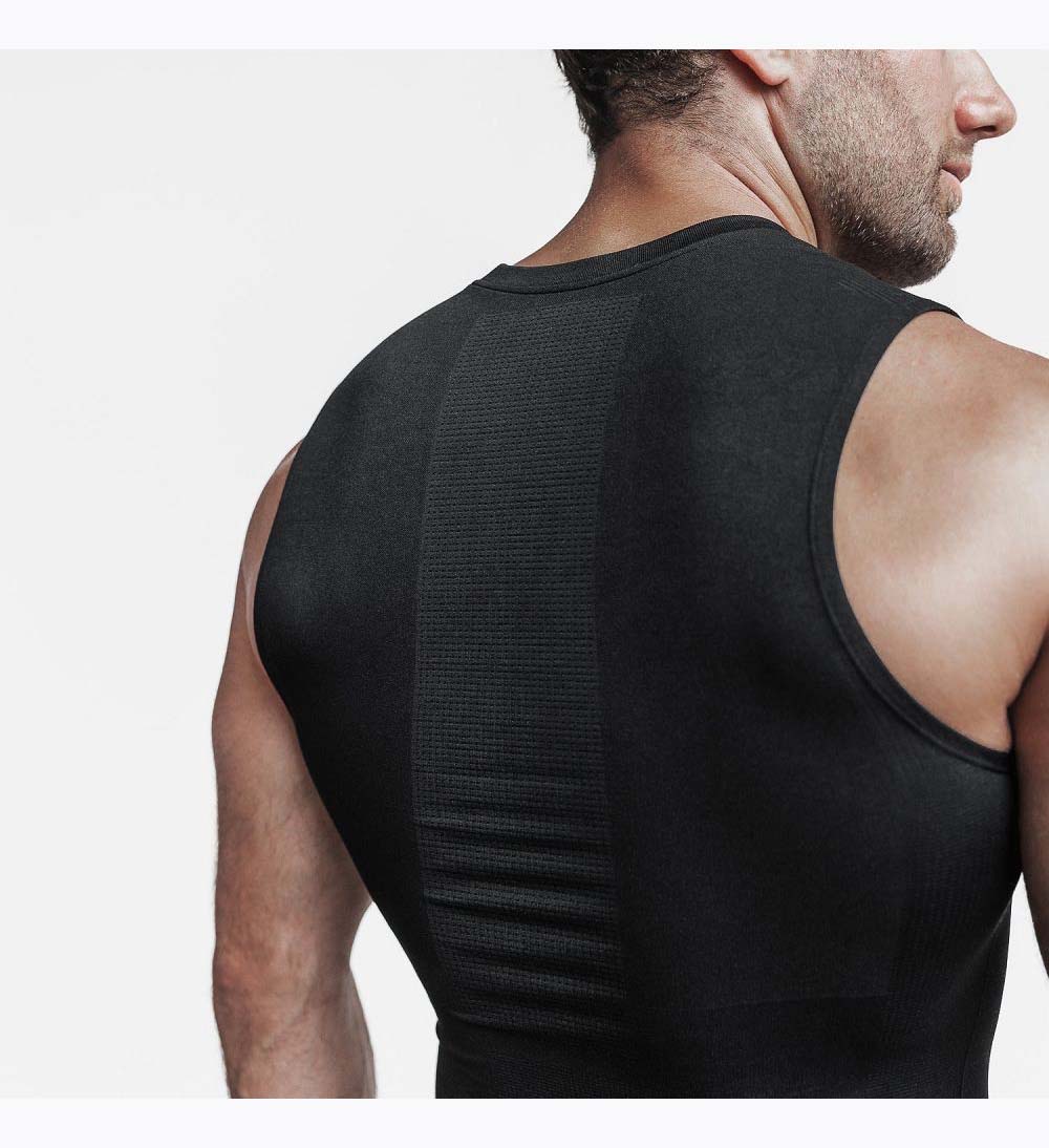 Men NOBULL Midweight Seamless Compression Sleeveless Tanks Black | MZHYL-2694