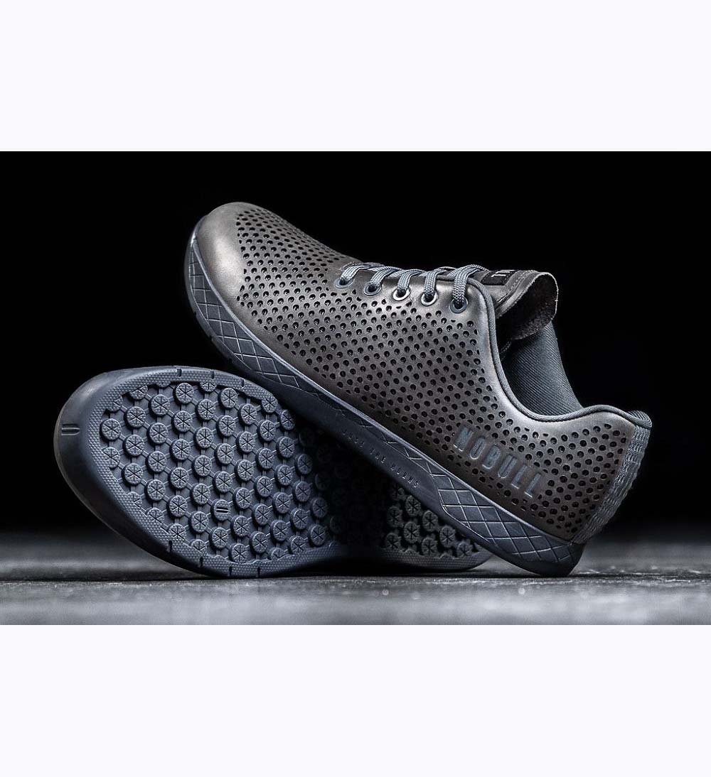 Men NOBULL NORDIC GREY LEATHER Training Shoes NORDIC GREY | TASPJ-8140