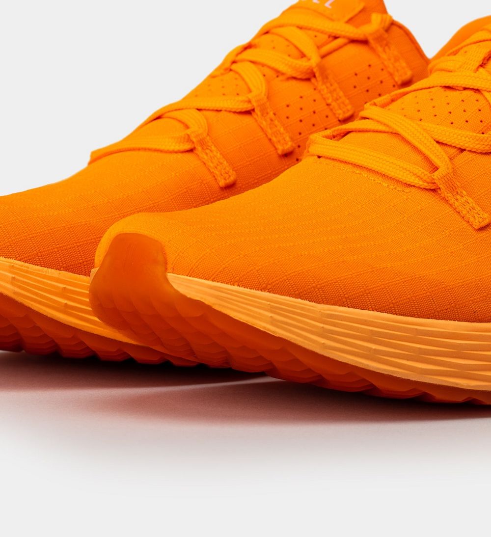 Men NOBULL Neon ALLDAY Running Shoes Neon Orange | QWGOS-4876