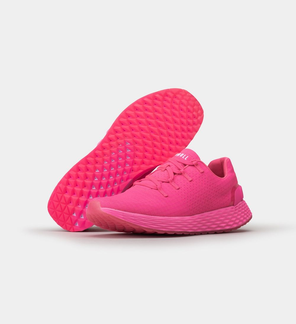 Men NOBULL Neon ALLDAY Running Shoes Neon Pink | KDAQO-3506