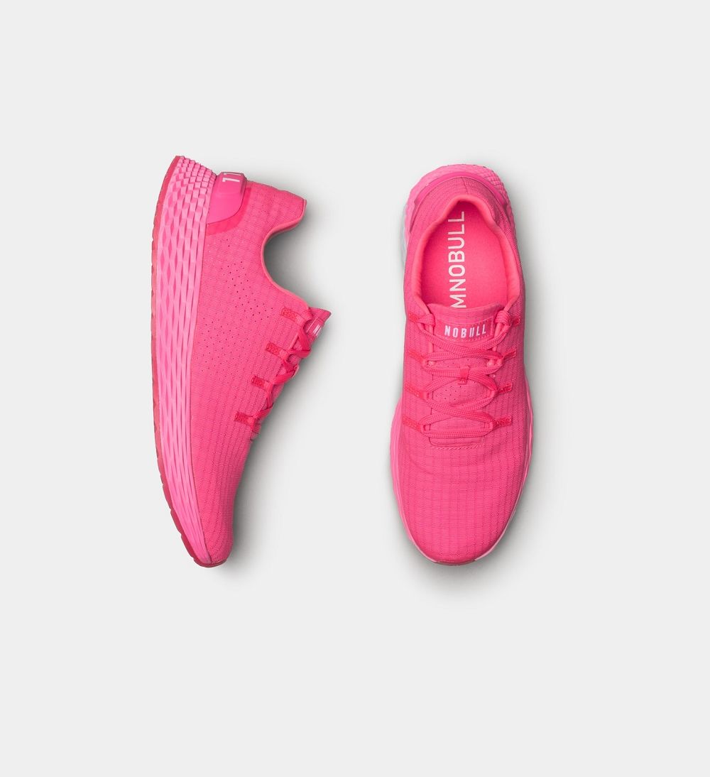 Men NOBULL Neon ALLDAY Running Shoes Neon Pink | KDAQO-3506