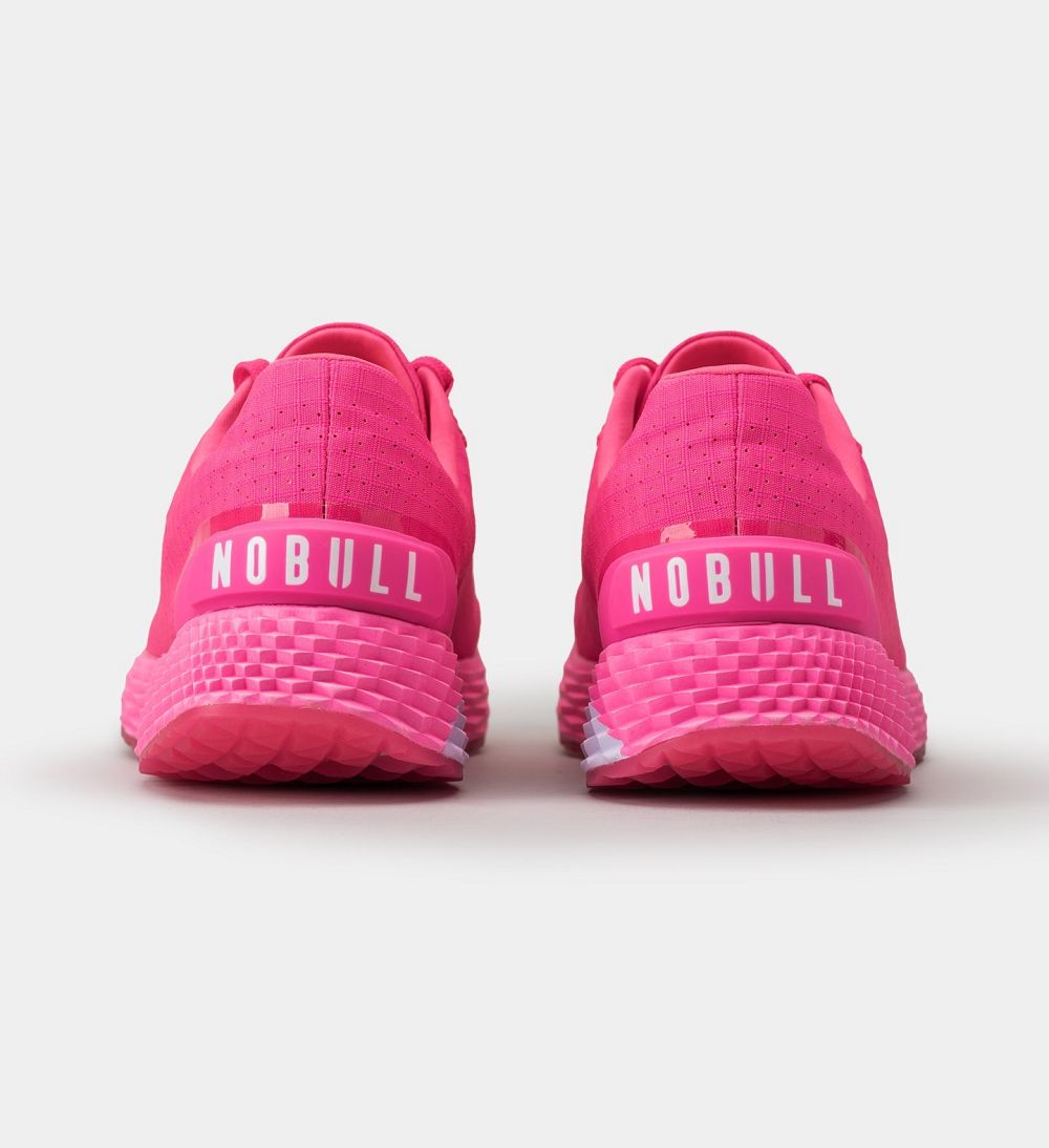 Men NOBULL Neon ALLDAY Running Shoes Neon Pink | KDAQO-3506