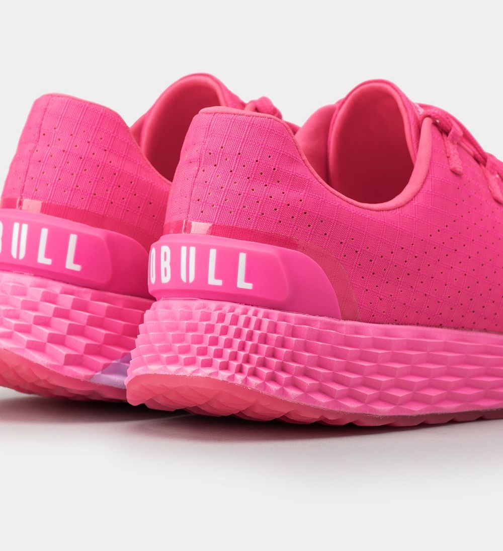 Men NOBULL Neon ALLDAY Running Shoes Neon Pink | KDAQO-3506