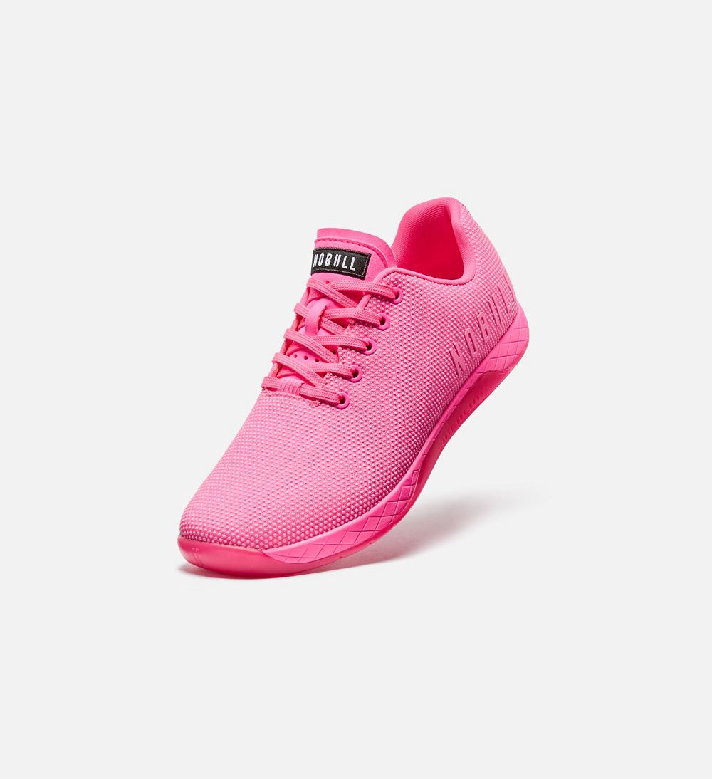 Men NOBULL Neon OUTWORK Training Shoes Neon Pink | LNSTQ-2761