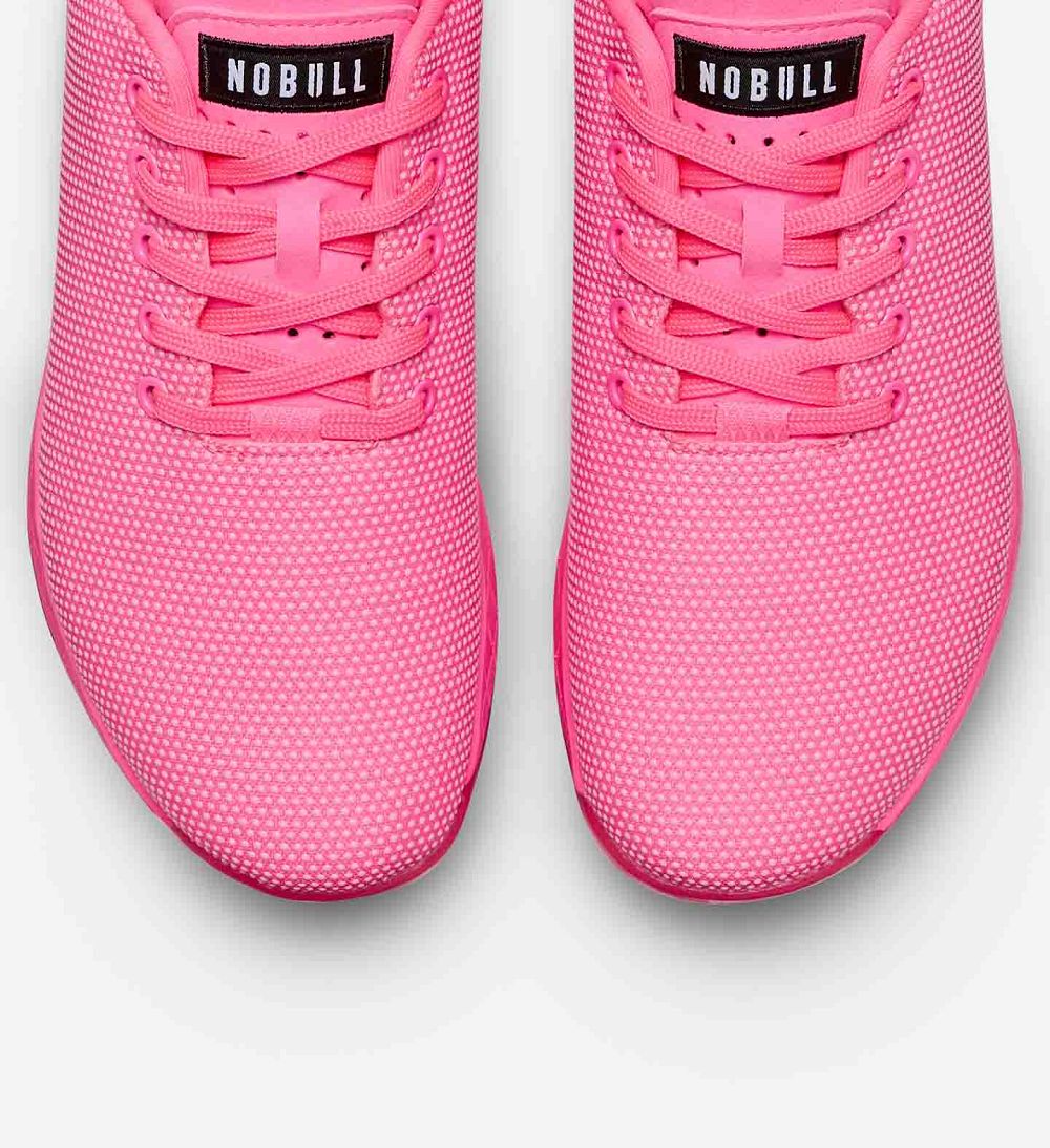 Men NOBULL Neon OUTWORK Training Shoes Neon Pink | LNSTQ-2761