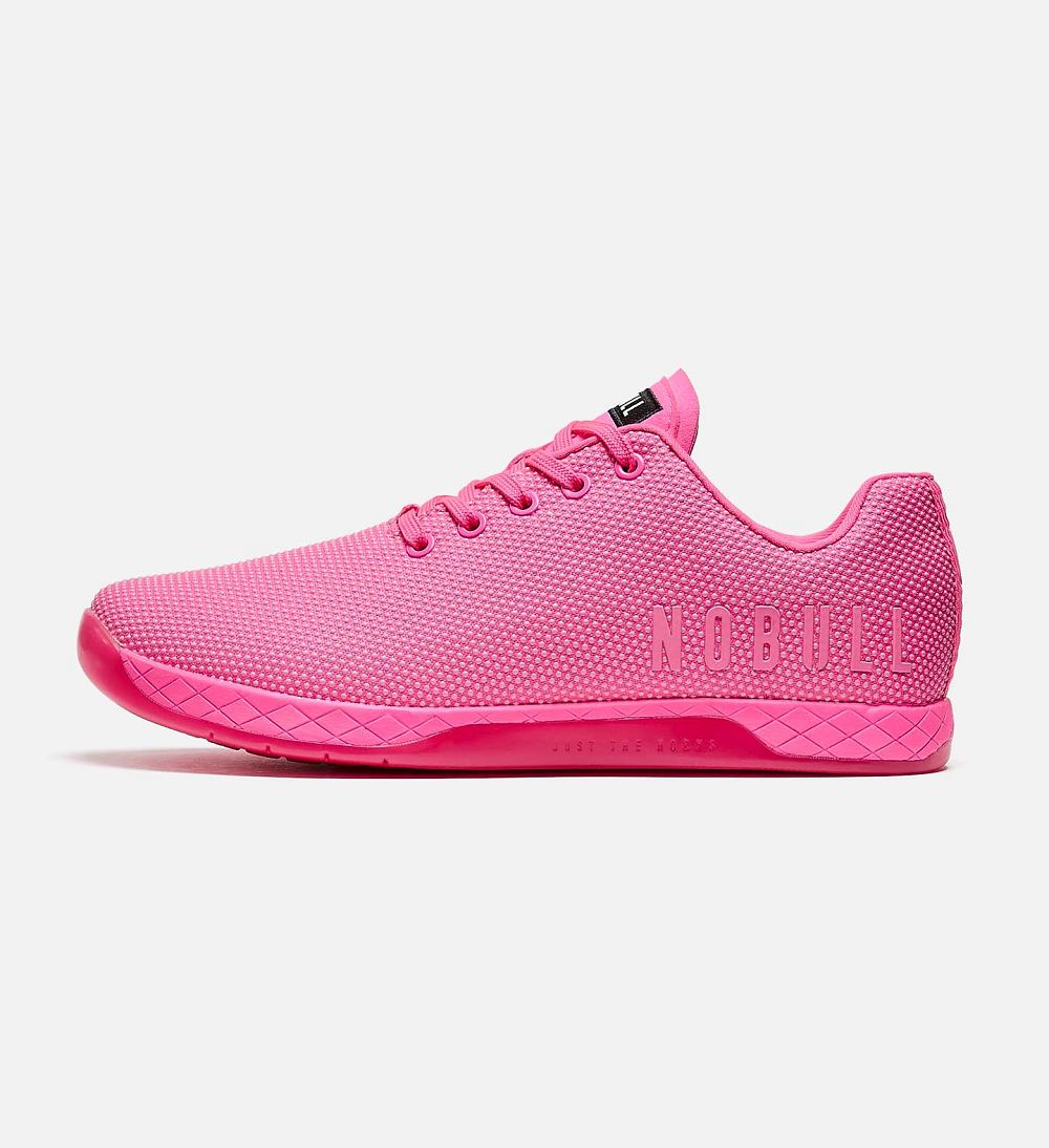 Men NOBULL Neon OUTWORK Training Shoes Neon Pink | LNSTQ-2761