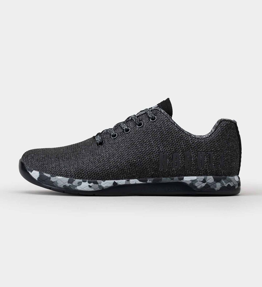 Men NOBULL OUTWORK Training Shoes Black Heather Granite | TYGHL-6940