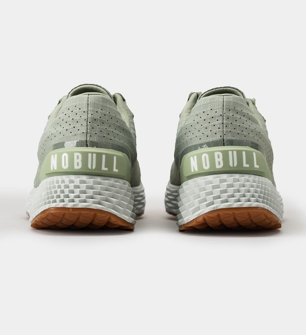 Men NOBULL Pastel Ripstop Running Shoes Mint | WPHNF-0936