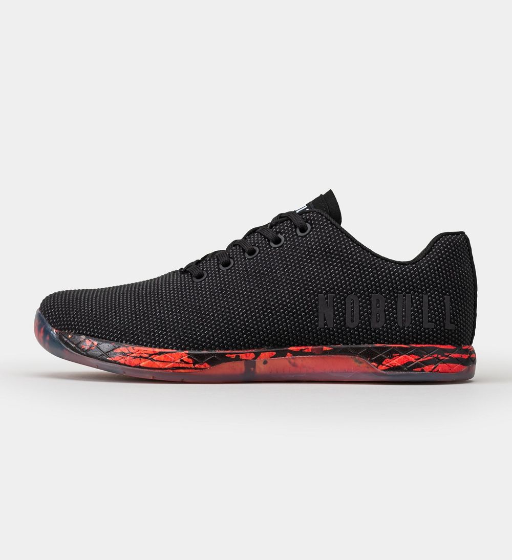 Men NOBULL Printed OUTWORK Training Shoes Black Spill | ECNYV-4785